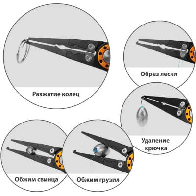 Рыболовные плоскогубцы Soma, 20 см, серый-4