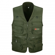Жилет рыболовный с карманами Fishers Vest, зеленый XXL